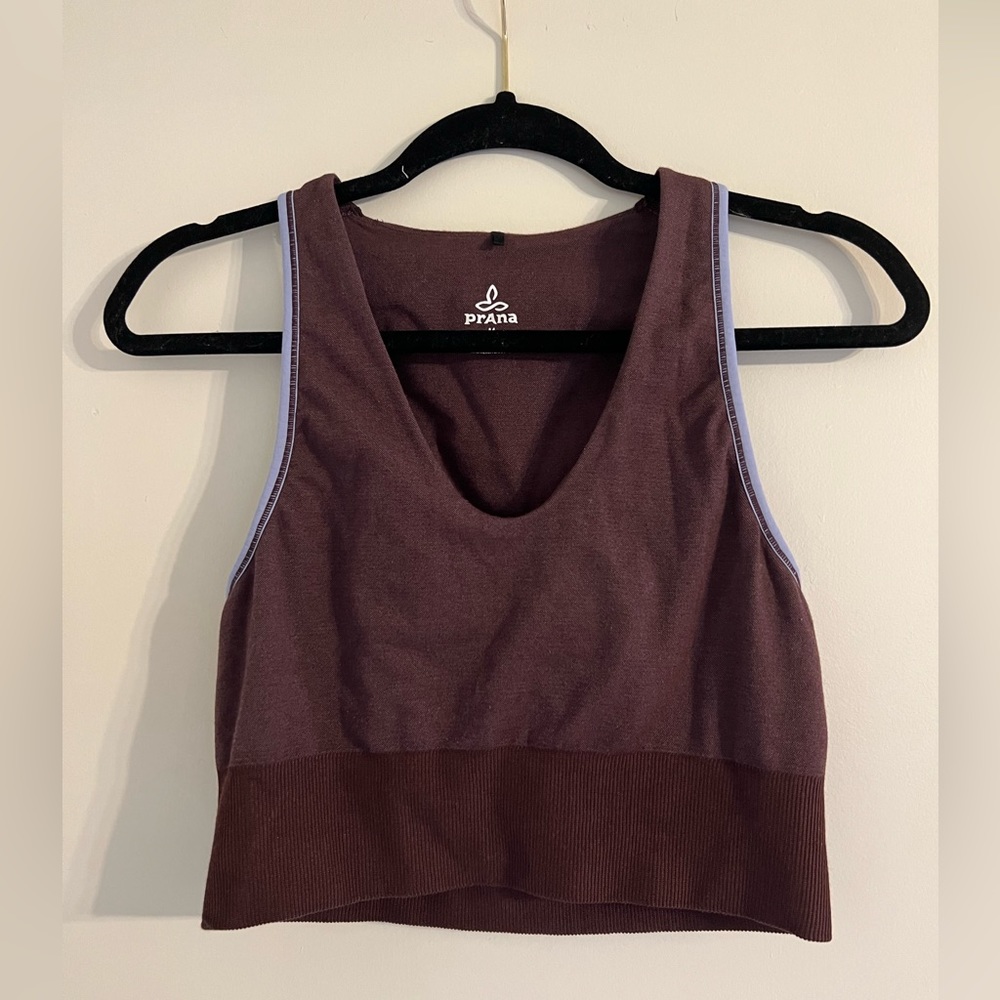 prAna • sopra seamless crop top • purple